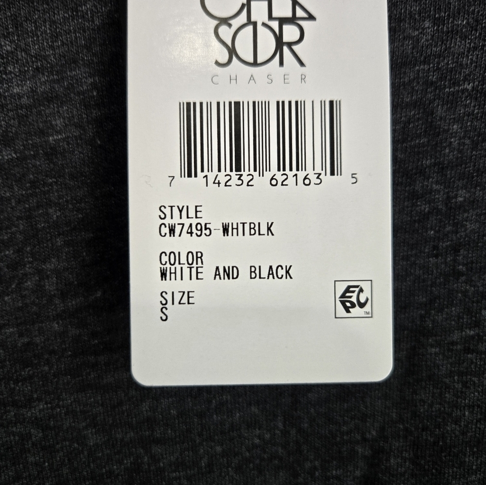 NWT Chaser Black and White Long Sleeve Dress, Size Small - Picture 4 of 5
